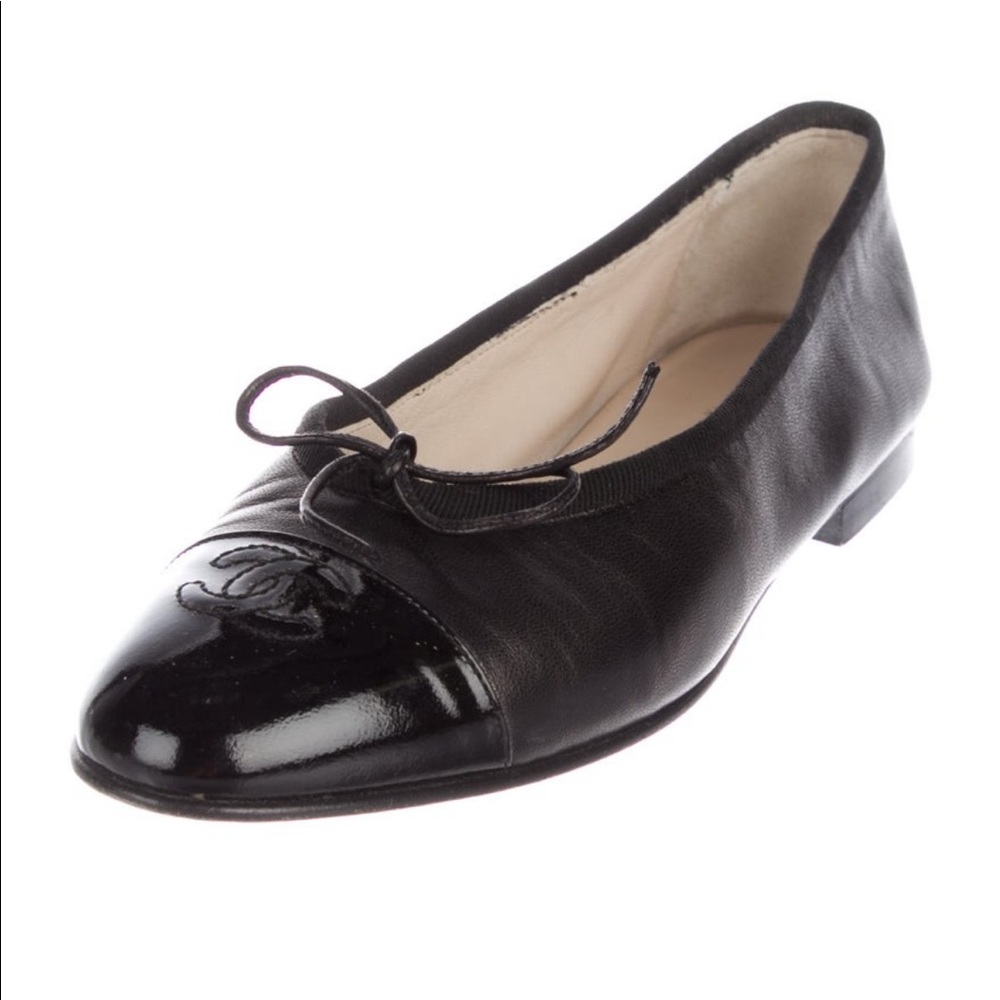 Chanel Ballerina Flats - Sz 8 - Black